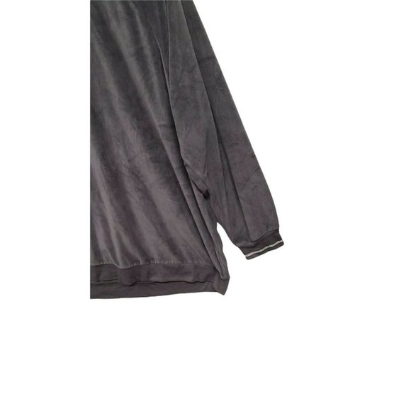 PJ Salvage Lounge plus size 3x Grey Oh My Velour Top Ribbed Cuff sleepwe… - Picture 6 of 7
